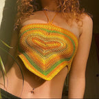 Heart Knit Halter Top