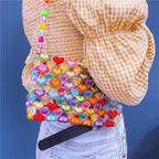 Jelly Heart Bead Handbag