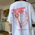 Cute Sakura Card Captor Anime Short Sleeve Shirt Summer Aesthetic Casual E-Girl Kawaii Korean Japanese Harajuku