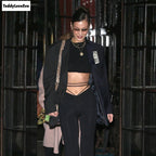 Cute Sexy Black High Waisted Thin Bandage Wrap Tie Pant Trousers Joggers E-Girl Kawaii Korean Japanese Harajuku Chinese Retro Streetwear Aesthetic