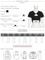 Black Punk Square Collar Short Sleeve Shirt