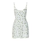 Floral Chiffon A-Line Mini Dress