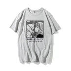 Cute Vintage Sweet Funny Cat Anime Girl Print Loose Short Sleeve Short T-shirt Tee Top Summer Casual E-Girl Kawaii Korean Japanese Harajuku Streetwear
