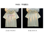 Star Print Chain Short Sleeve T-shirt