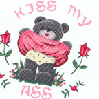 Pink Lace Bear Print Tank Top