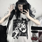 Anime Girl Doll Print Short Sleeve T-shirt