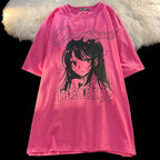 Japanese Manga Girl Shorts Sleeve T-shirt