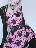 Pink Cat Bat Sling Dress