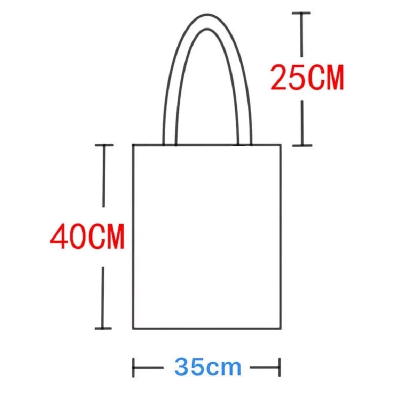 Cute Shiba Inu Anime Girl Cartoon Tote Canvas Bag Shopper Shoulder Bag Aesthetic Casual Summer E-Girl Kawaii Korean Japanese Harajuku