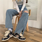 Heart Cut Out Flare Jeans