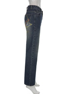Butterfly Low Waist Denim Jeans