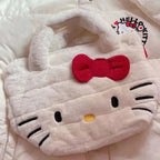 Kitty Cat Anime Plush Tote Bag