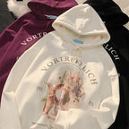 Rabbit Print Oversized Hoodie