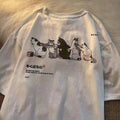 Oversized Cat Print Short Sleeve T-shirt