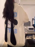 Japanese Dog Long Ears Zip Up Hoodie