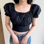 Pink Bow Short Sleeve Blouse