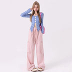 High Waist Wide Leg Cargo Pants