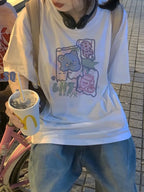 Gummy Bear Print Short Sleeve T-shirt