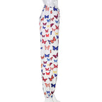 Cute Butterfly Rainbow Print Loose Baggy High Waisted Trousers Joggers Pants Sweats Bottom E-Girl Kawaii Korean Japanese Harajuku Retro Streetwear