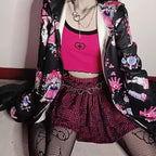 Cute Cross Pastel Sleeveless Crop Top Camisole Tank Goth Punk Aesthetic Casual E-Girl Kawaii Korean Japanese Harajuku