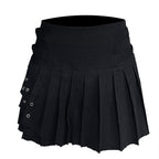 Black Pleated Mini Skirt