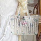 Flower Padded Tote Bag