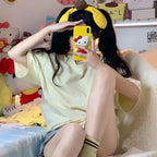 Japanese Anime Logo Short Sleeve T-shirt