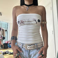 Ballet Print Tube Top