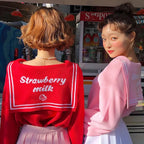Strawberry Milk Sailor Collar Sweater