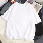 Anime Girl Print Baggy Short Sleeve T-shirt