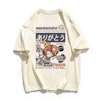 Japanese Fish Print Short Sleeve T-shirt
