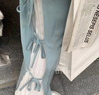 Chic Bowknot Wide Leg Pants