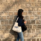 Sign Large Canvas Tote Bag