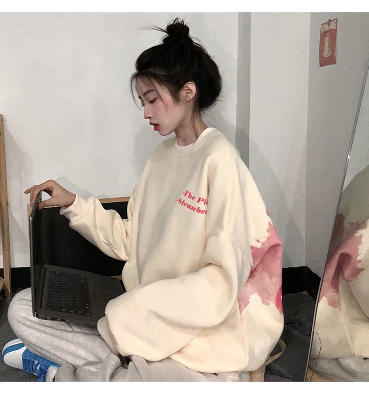 Strawberry Print Sweatshirt
