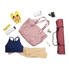 Pink Lightweight Puffy Bucket Tote Bag