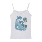 Dolphin Rhinestone Tank Top