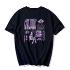 Retro Vintage Graffiti Print Short Sleeve Shirt T-shirt Top Hiphop Goth Punk Summer Casual E-Girl Kawaii Korean Japanese Harajuku Streetwear