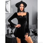 Flared Sleeve Diablo Mini Dress