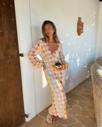 Gladys Chic Boho Maxi Dress Silhouette Collection