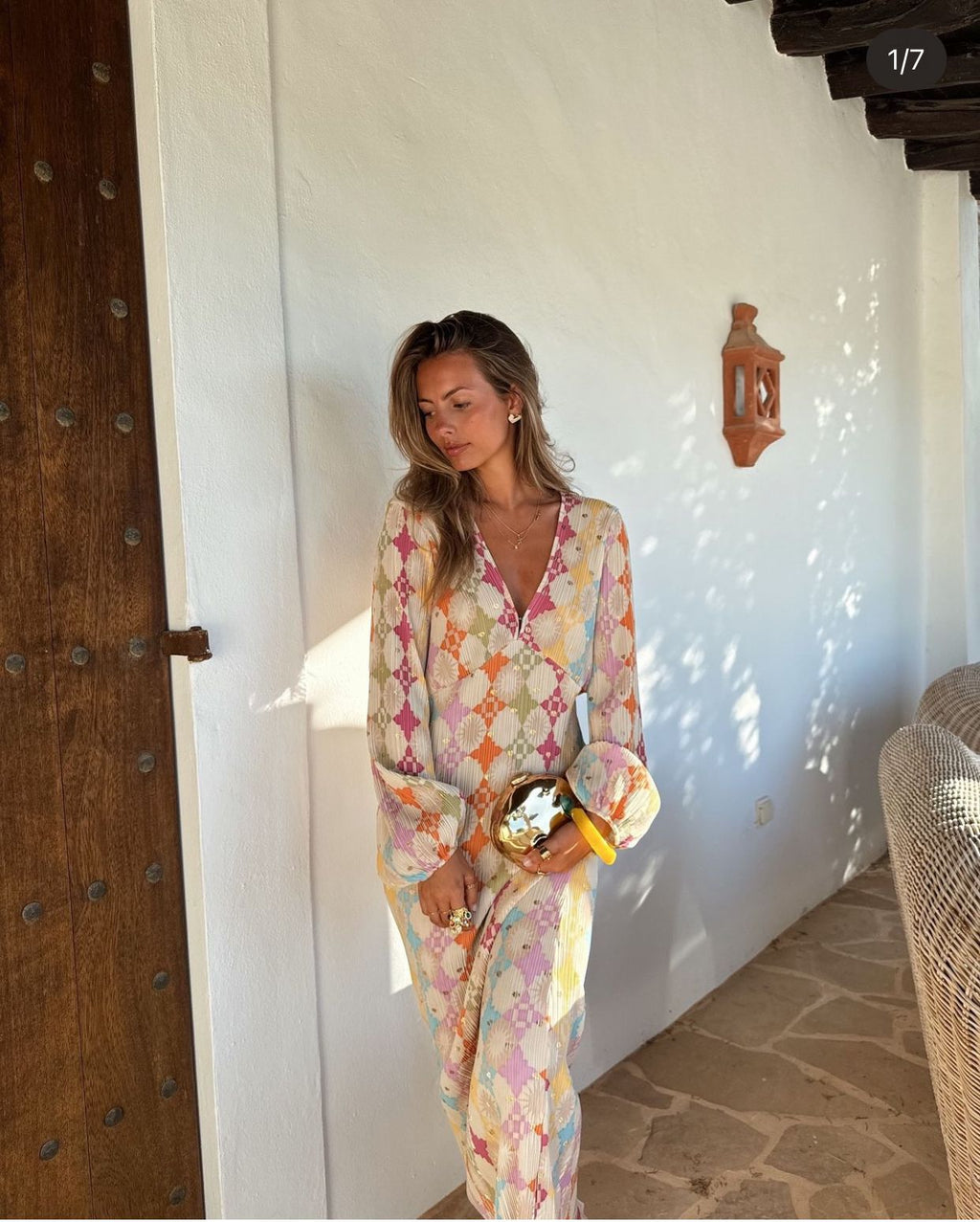 Gladys Chic Boho Maxi Dress Silhouette Collection