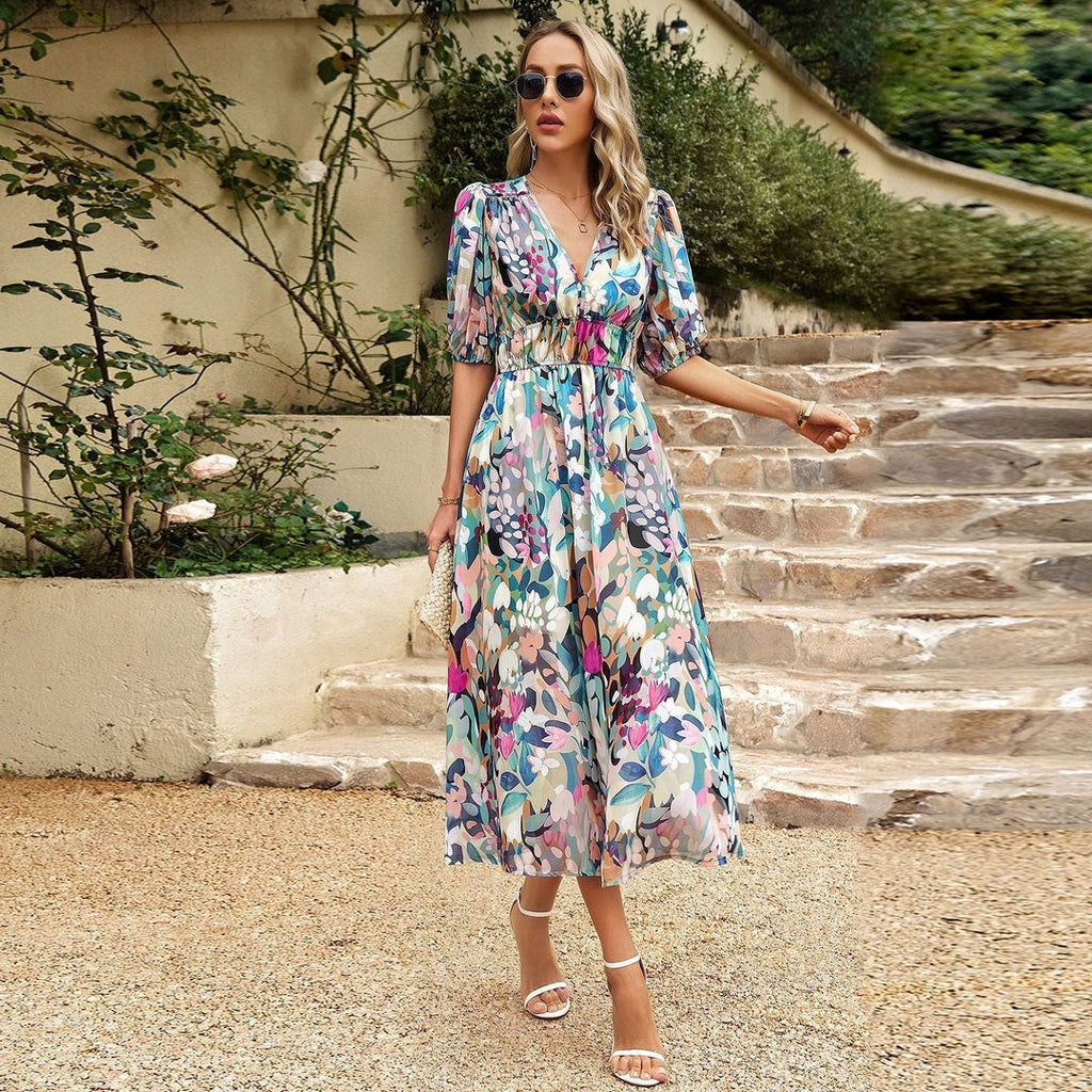 Lyrica - Dress With V-Neck