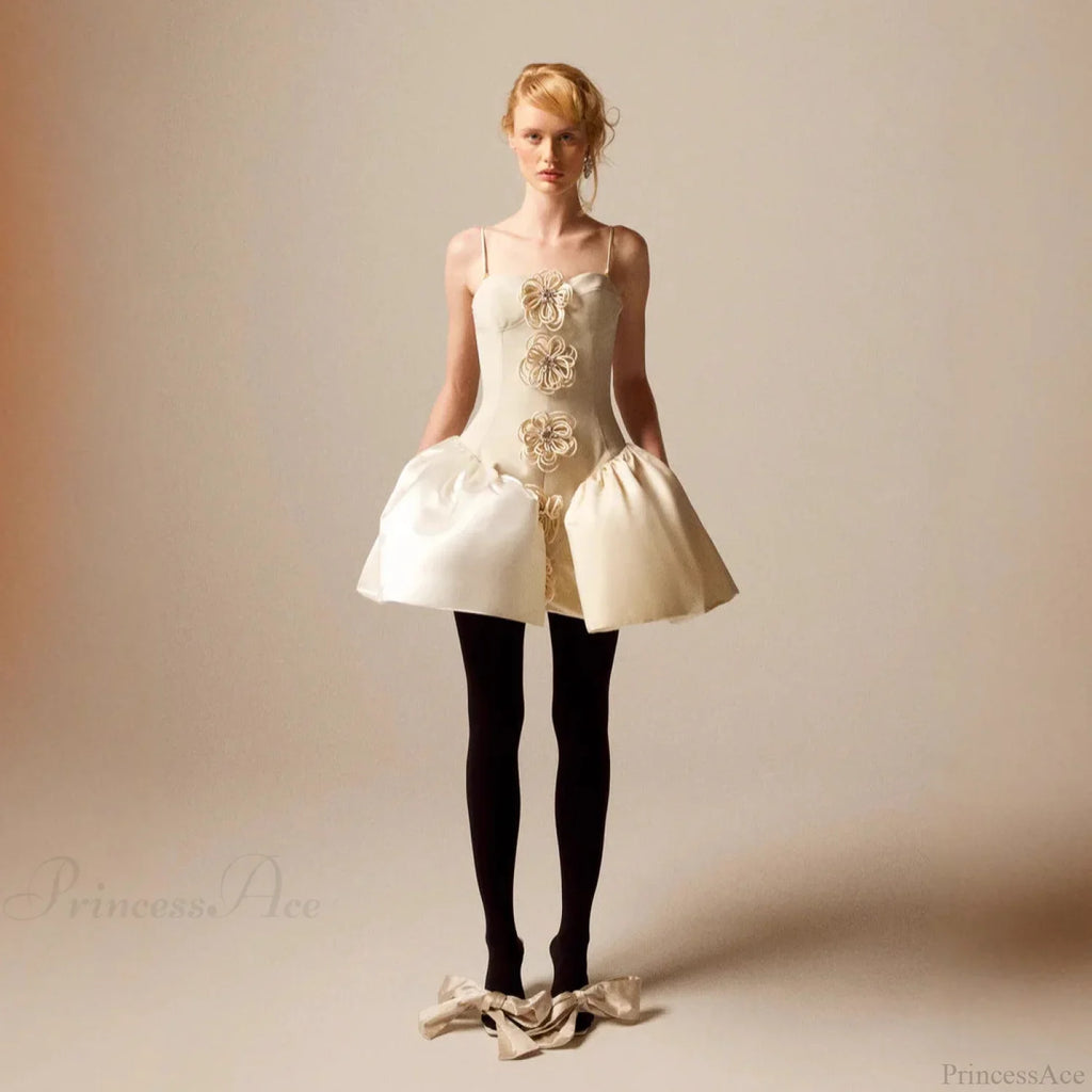 Floral Lace Bandage Prom Dress for Birthday Party