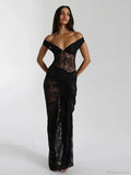 Floral Lace Skirt Suit Vacation Dress