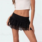 Floral Ruffles Fairycore Skirt