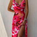 The Sydney — Satin Maxi Dress with High Split