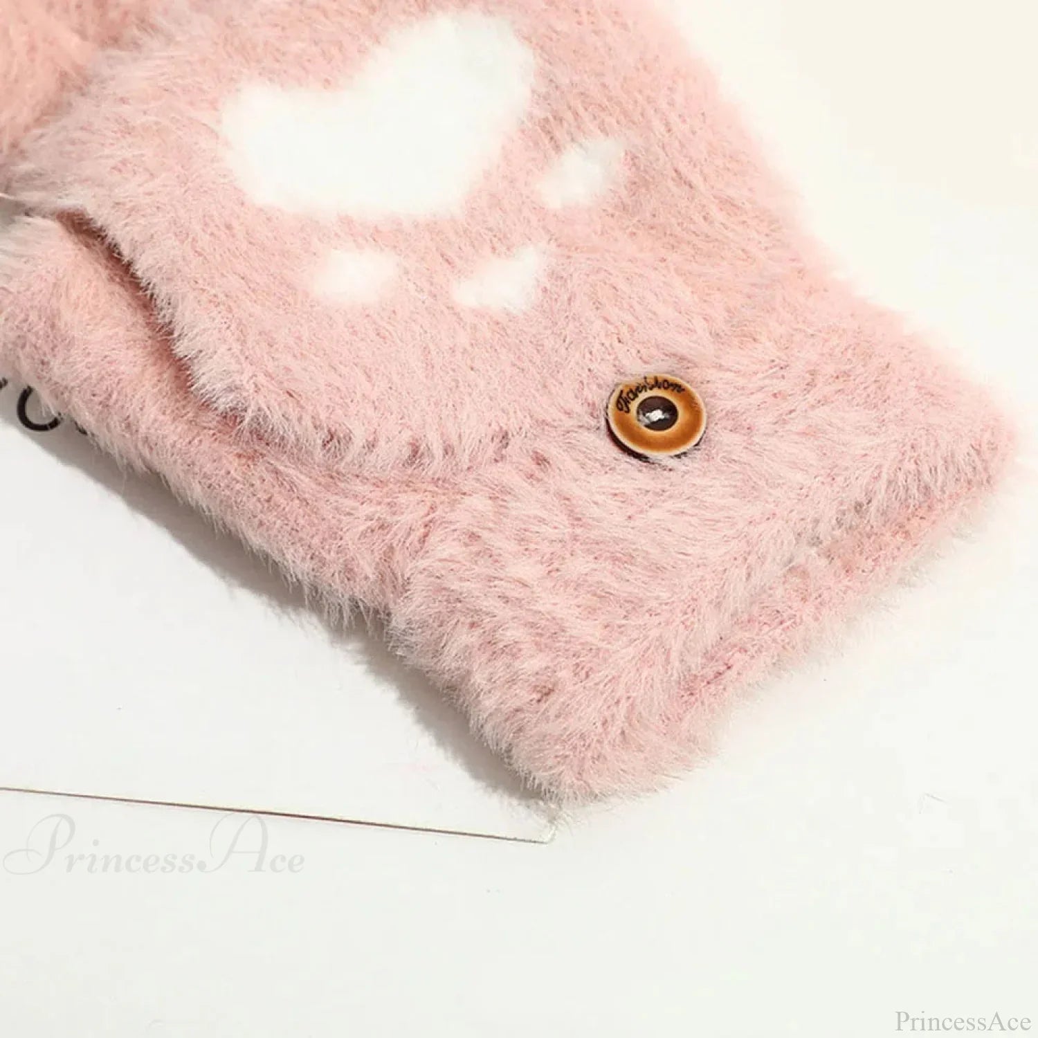Fluffy Bear Cat Paw Claw Fingerless Winter Gloves - Korean Style Gift for Christmas
