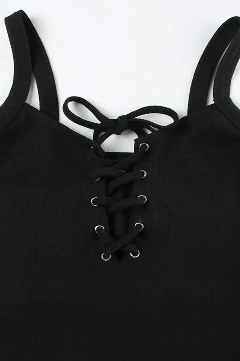 Black V-Neck Spaghetti Strap High Slit Waist Wrap Maxi Dress