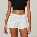 Frill Tiered Ruched Bloomer Short