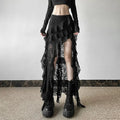 Frilly Patchwork Mini Skirt