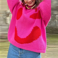 | Oversized cotton knit sweater